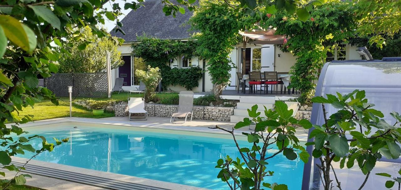 Au Coeur Du Bien Etre, Chambre D'Hotes Avec Piscine Chauffee Et Couverte, Spa, Sauna, Massages Monteaux Bagian luar foto